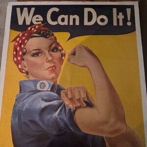 Iconic Rosie the Riveter poster